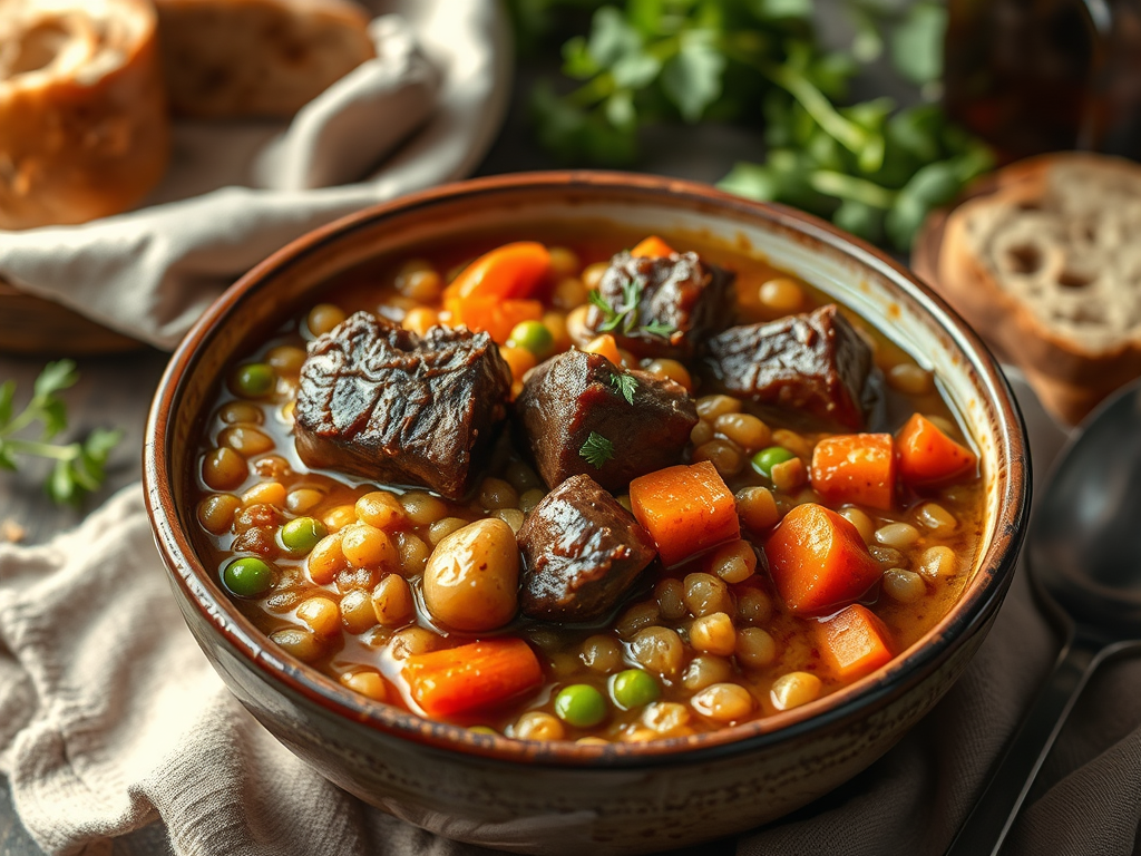Oxtail Barley Stew
